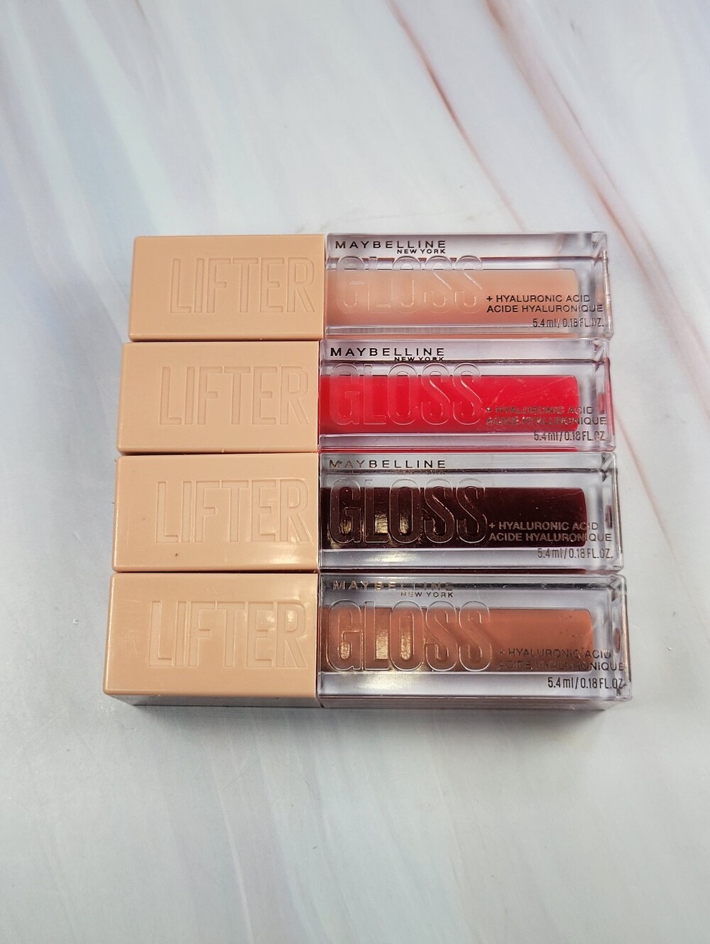 Maybelline Lifter Gloss with Hyaluronic Acid Lip Gloss Bundle NEW!